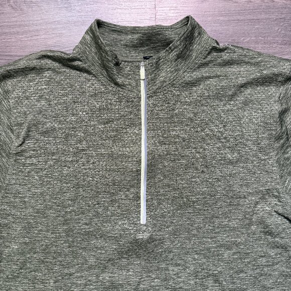 Lululemon Men's Metal Vent Tech Midweight Half Zip - Green - Picture 3 of 8